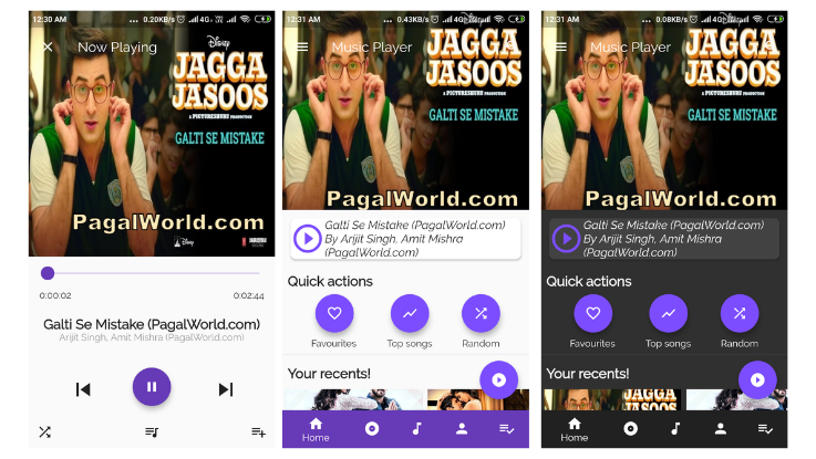 Material Designed Music Player In Flutter Flutter4u